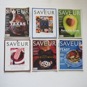 SAVEUR Magazines World Cooking Mixed Lot of 6 2000 – 2009 Set 2